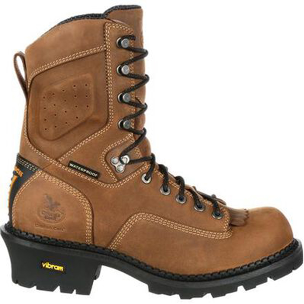 Georgia Boot Comfort Core Logger Waterproof Work Boots with Composite Toe from Columbia Safety